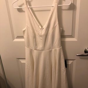 Darling Delight White Skater Dress Size S